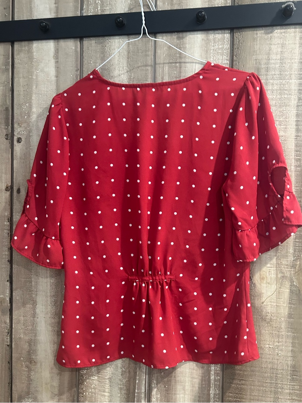 Madewell Daylight Tie-Sleeve Top in Polka
Dot, 2 - Picture 10 of 12